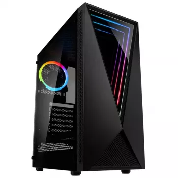 Kolink VOID RGB Obudowa wieżowa RGB Czarna Wentylator LED Okno Filtr przeciwkurzowy PC E