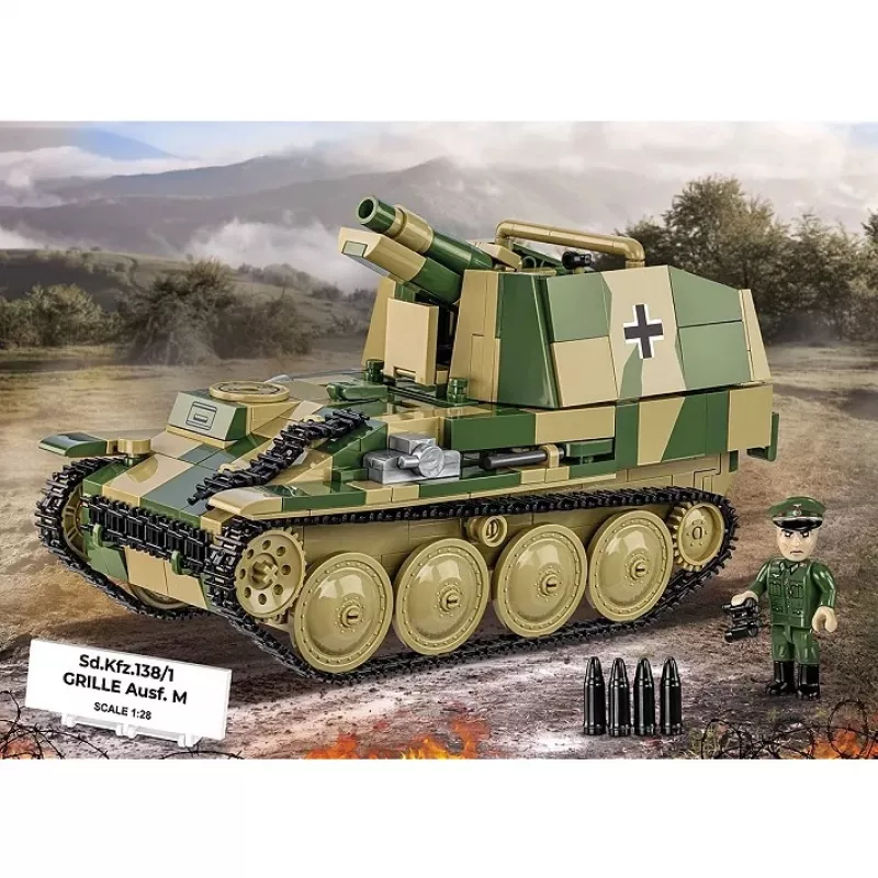 Zestaw konstrukcyjny model Cobi SD.KFZ.138/1 Grille, 720 elementów, model do ekspozycji