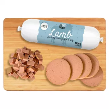 PAKA ZWIERZAKA Pepe Sausage Lamb - przysmak dla psa - 200g