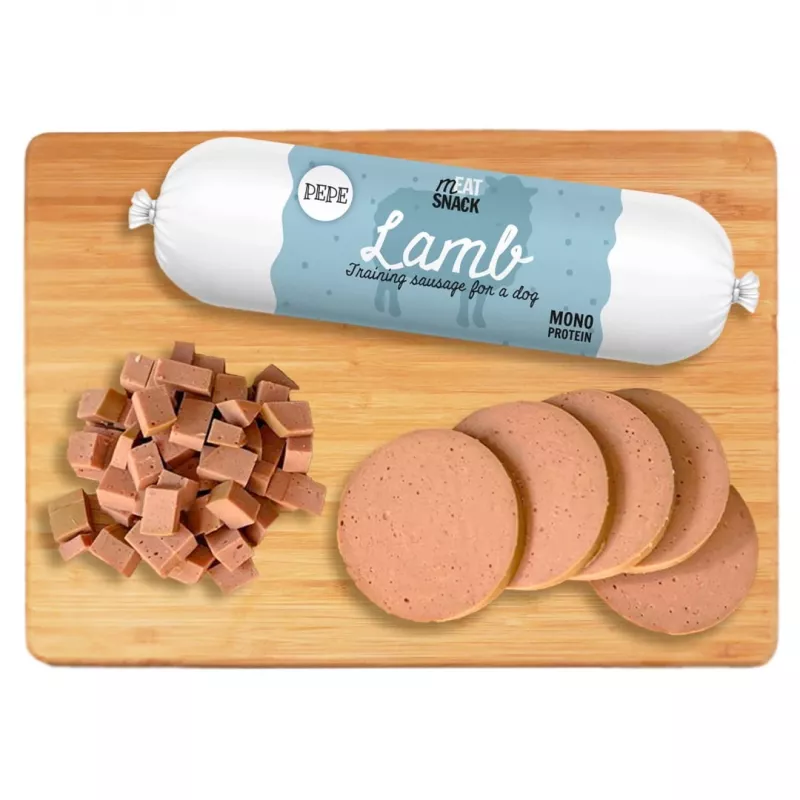 PAKA ZWIERZAKA Pepe Sausage Lamb - przysmak dla psa - 200g