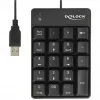 Klawiatura numeryczna DeLOCK 12481 uniwersalna USB czarna