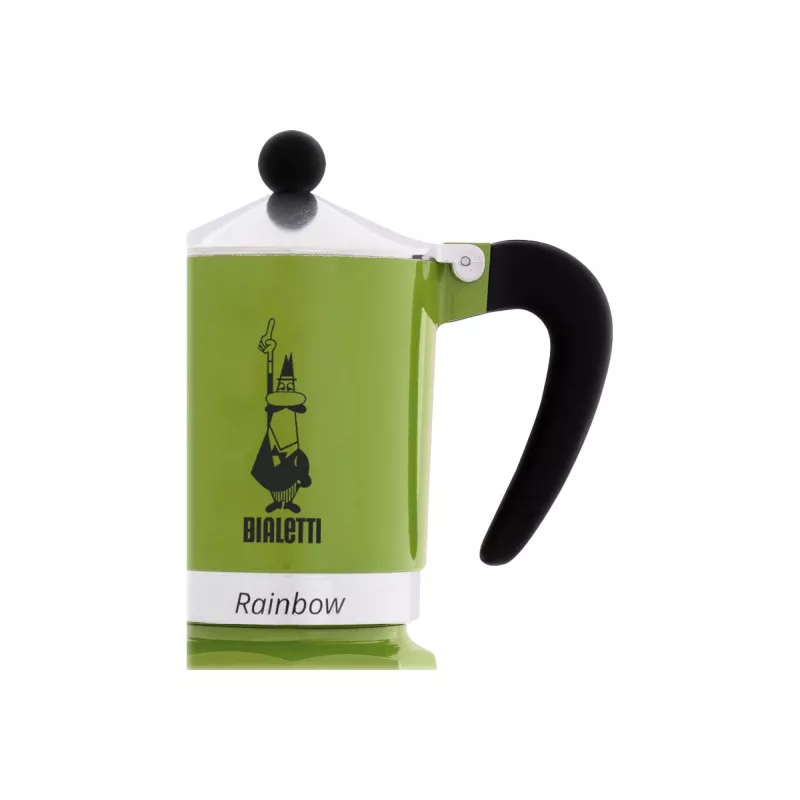 Bialetti Rainbow Moka pot Czarny, Zielony