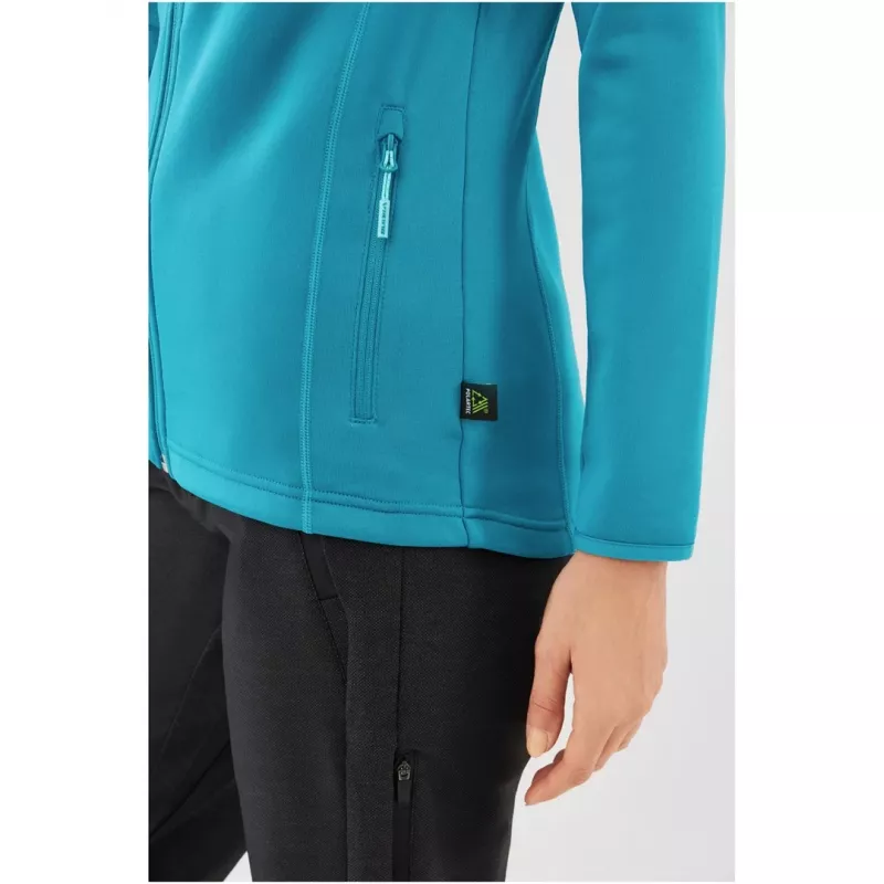 Hoodie Viking Jukon Lady S, midlayer damski z kapturem, trawiasta zieleń, Polartec, rozmiar S