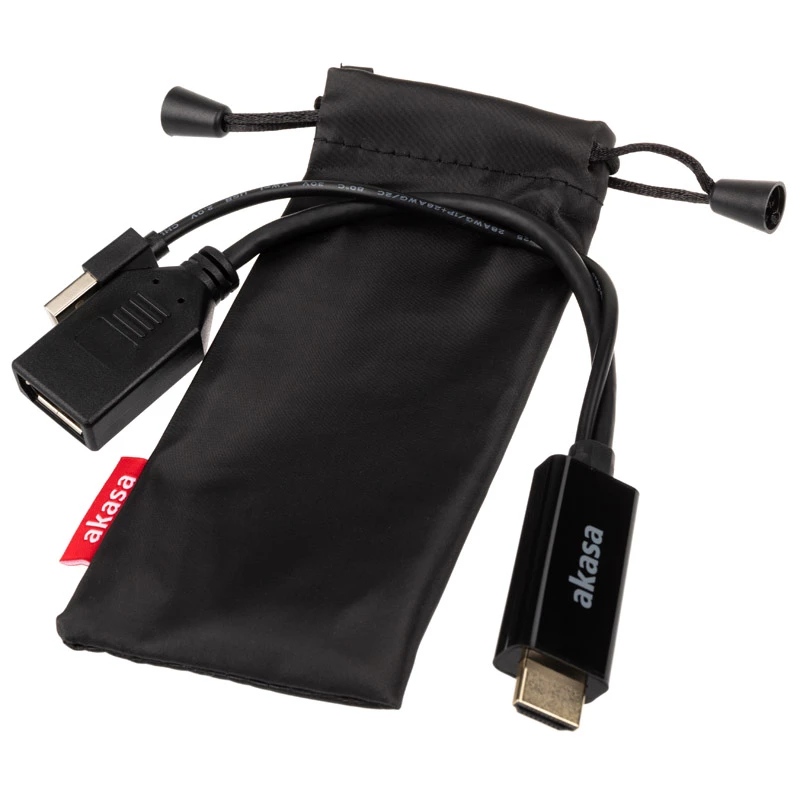 adapter kablowya HDMI na DisplayPort Akasa AK-CBHD24-25BK