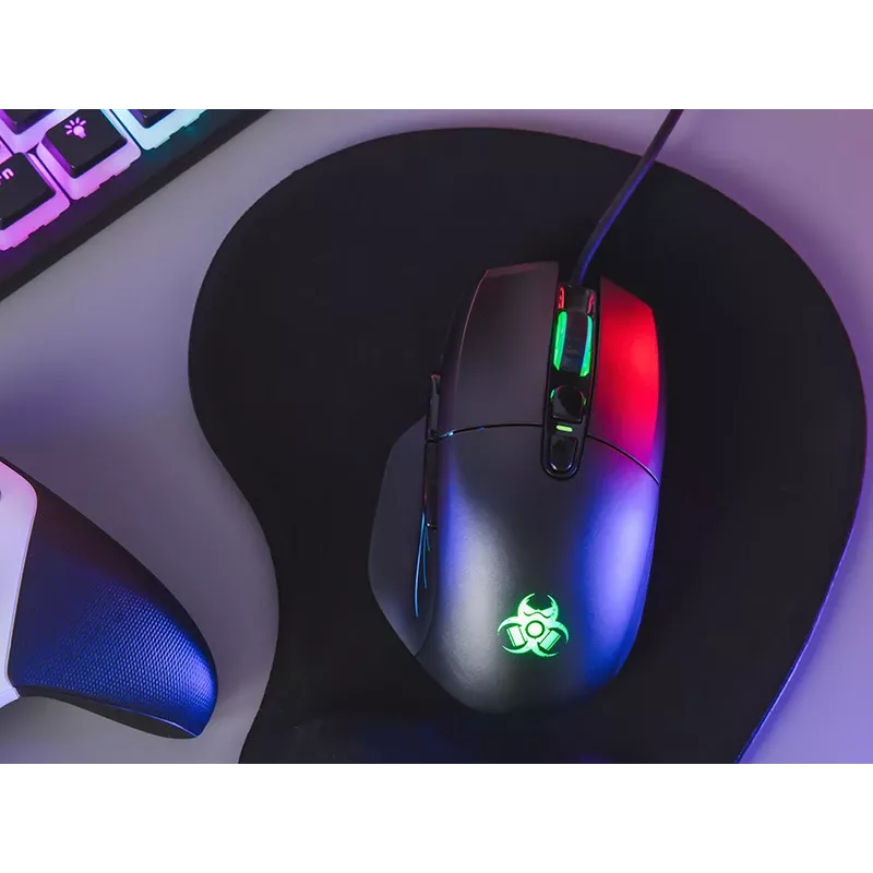 Mysz gamingowa TRACER Game Zone Odin RGB — do 16000 DPI, przewodowa, podświetlenie RGB