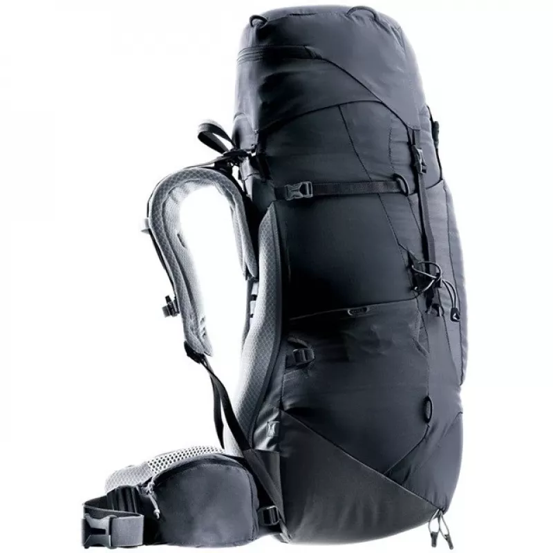 Damski plecak turystyczny Deuter Aircontact Lite 45+10 SL, czarny