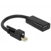Adapter kablowy wideo DeLOCK 62640 Mini DisplayPort na HDMI 0,25 m czarny