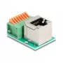 DeLOCK 90653 adapter kablowy RJ45 8-stykowy blok zaciskowy Zielony Srebrny