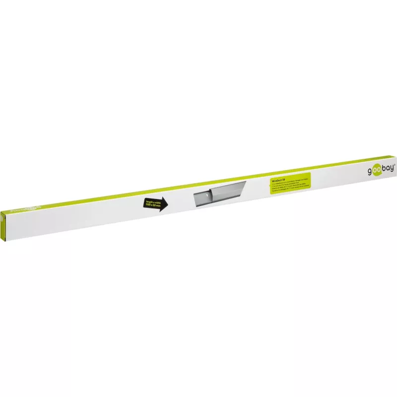 Aluminiowy kanał kablowy Wiczerwonyuct 50, Zarządzanie kablami Srebrny, 1,1 Metra