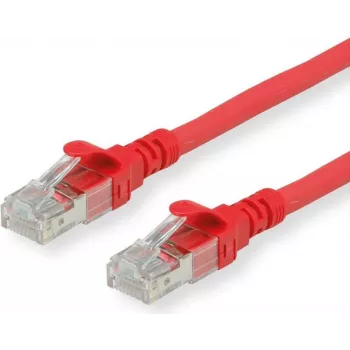 ROLINE - Kabel krosowy - RJ-45 (M) do RJ-45 (M) - 3 m - UTP - CAT 6a - Bezhalogenowy, Formowany, Linka - Czerwony (21.15.2713)
