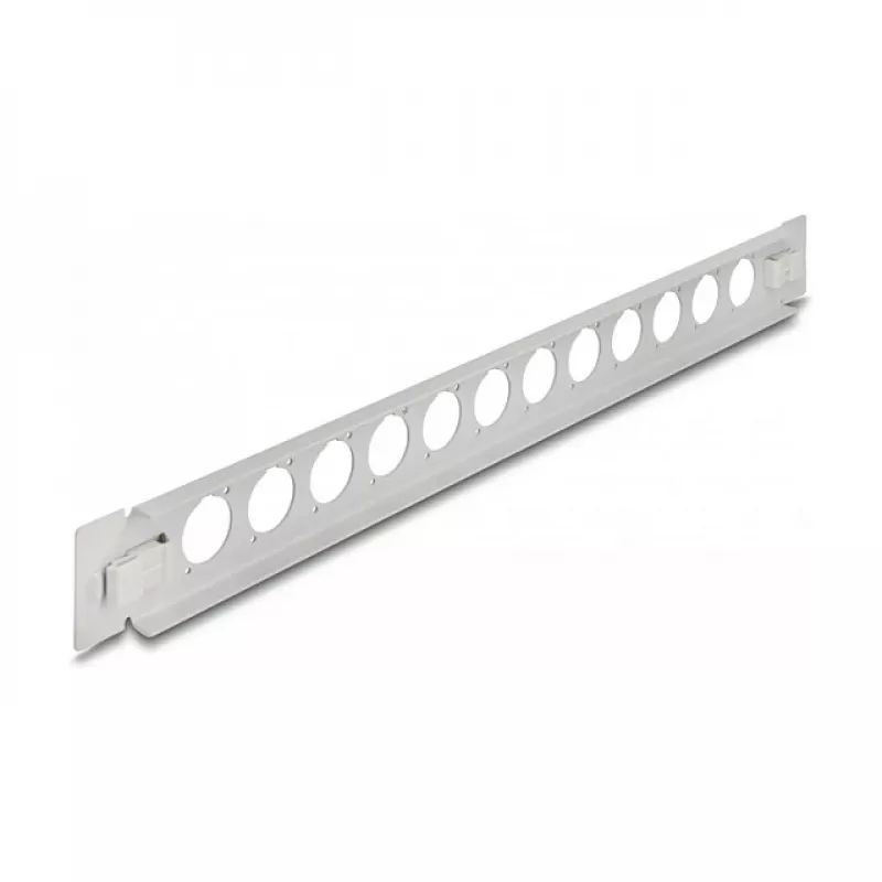 Patch panel DeLOCK 19 cali D-Type 12 portów bez użycia narzędzi szary