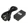 Zasilacz PoE Extralink POE-24-24W-G 24V 1A 24W Gigabit, wewnętrzny, czarny, kabel AC w zestawie
