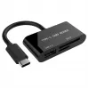Czytnik kart USB-C SDXC/combo/czarny
