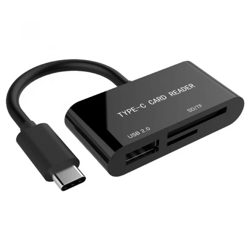 Czytnik kart USB-C SDXC/combo/czarny
