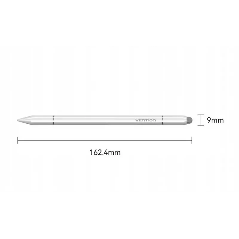 Stylus Vention KQLW0 3-w-1 magnetyczny stop aluminium, biały, 18,2 g