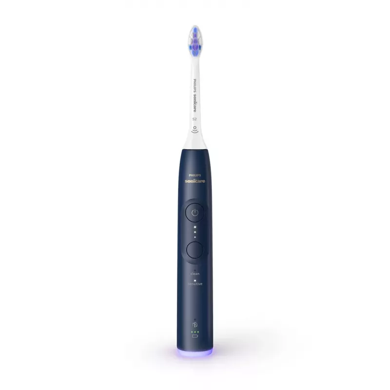 Szczoteczka elektryczna Philips Sonicare Series 6100 HX7403/05 — akumulatorowa, bateria Li‑Ion, tryby Czułe i Codzienna pielęgnacja, ciemnoniebieska