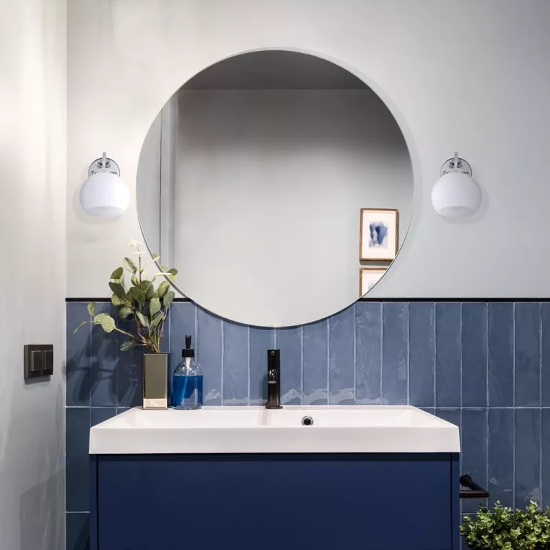 Activejet Classic pojedyncza lampa ścienna - IRMA nikiel E27 do salonu