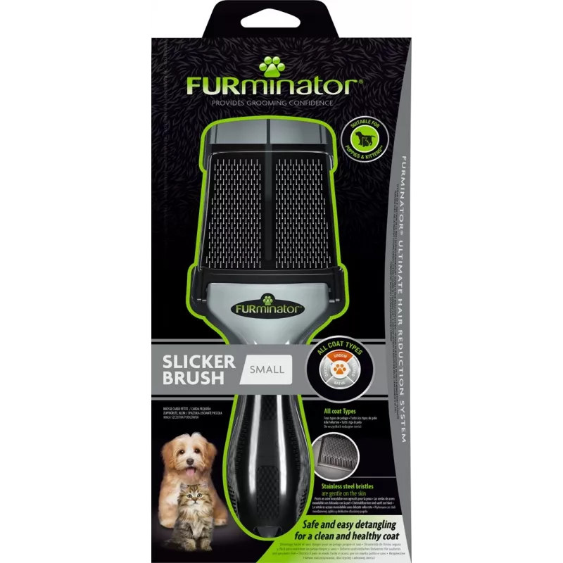 FURminator - szczotka pudlówka dla psów i kotów - S
