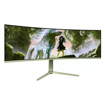 Curved computer monitor Arozzi Nova 49 inch (124.5 cm) Dual QHD 5120×1440 LED VA, 4 ms, zielony