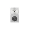 Zegar NeXtime klok 3028 OP, 16x30,2 cm, ścienny, szkło, srebrny