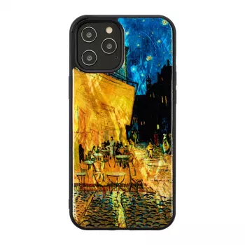 Etui ochronne iKins do Apple iPhone 12 Pro Max — czarne Cafe Terrace