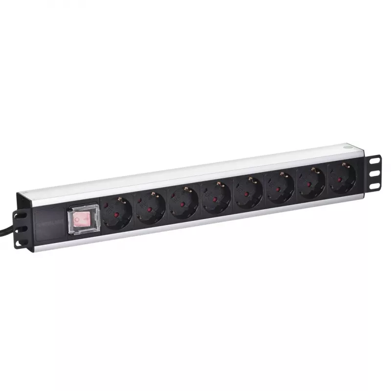 Listwa zasilająca rackmount Intellinet 19 cali 8-gniazdowa typ niemiecki