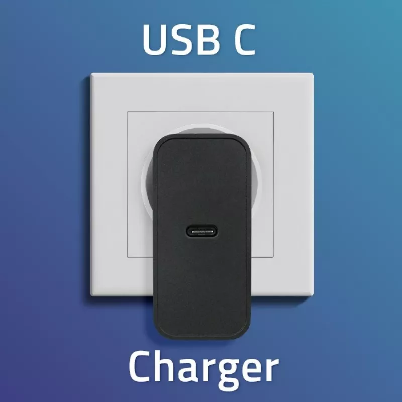 Ładowarka QOLTEC Super Quick PD 65W USB-C Power Delivery 5–20V, 1x USB-C, USB PD 3.0, wtyczka typu C, 65 W
