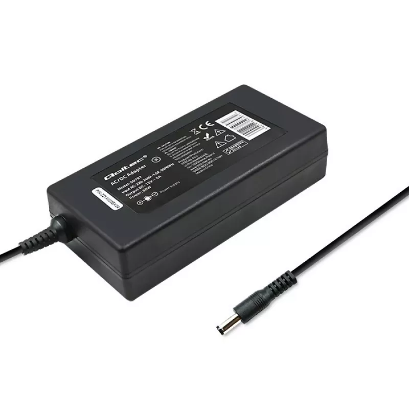 Zasilacz Qoltec 50797 Wewnętrzny Czarny Laptop Kabel 1,16m