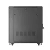 19-calowa szafa rack LANBERG FF01-6022-23B, 22U, 600×1000 mm, czarna, drzwi perforowane