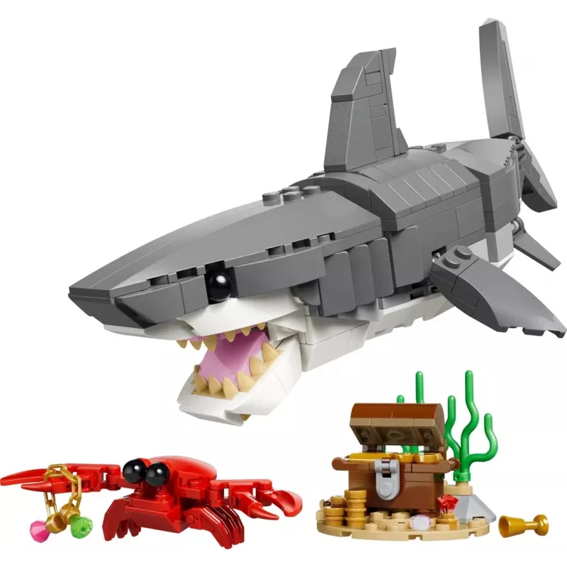 LEGO CREATOR 3 W 1 31381 Groźny Rekin ze Skrzynią Skarbów