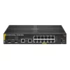 HPE Aruba Networking 6100 12G Class4 PoE 2G/2SFP+ 139W Zarządzany L3 Gigabit Ethernet (10/100/1000) Power over Ethernet (PoE) 1U Czarny