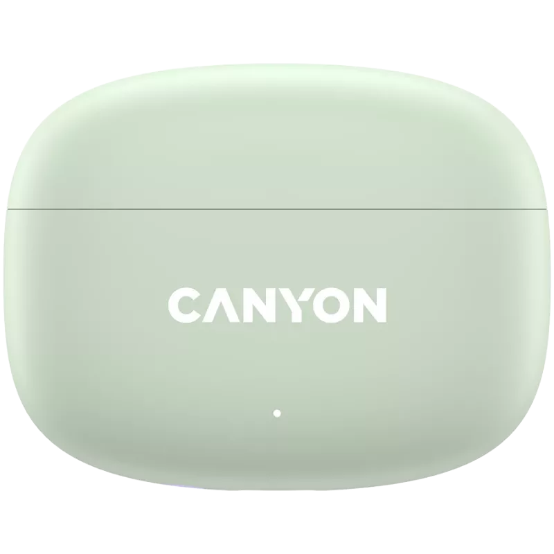 Słuchawki Canyon TWS-9 CNS-TWS9G – True Wireless – Bluetooth 5.4 – Douszne – 6h + 30h czasu pracy – Etui ładujące USB-C – Sterowanie dotykowe – Zielony