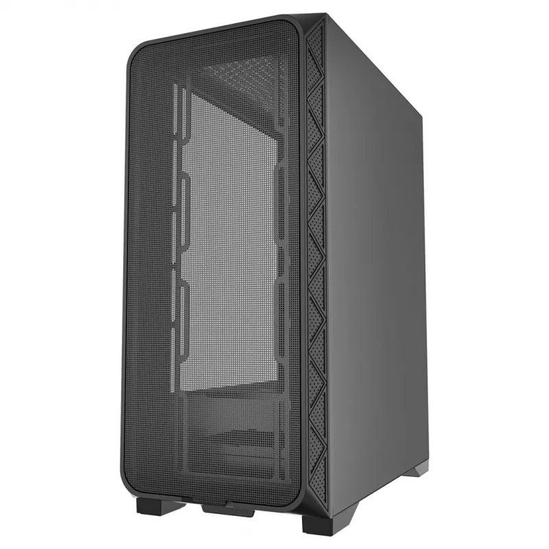 Obudowa gamingowa ATX Gembird CCC-FC-M200 Fornax M200, mesh, bez wentylatorów, czarna