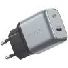 Ładowarka do urządzeń mobilnych Satechi ST-UC30WCM-EU — Uniwersalna ładowarka sieciowa do użytku wewnętrznego z 1× USB-C, czarno-srebrna