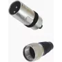 Złącze XLR 3-pin Omnitronic 30200089 do mikrofonów i sprzętu audio, wersja męska/żeńska