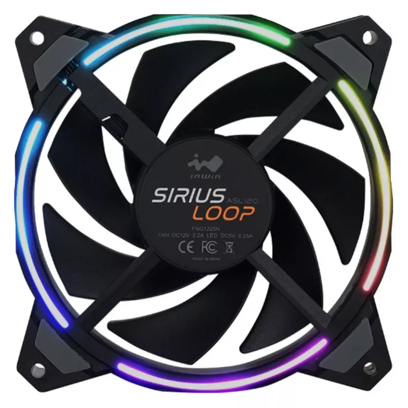 Wentylator obudowy in win SIRIUS LOOP X3 120mm 3-RGB, 120 mm, oświetlenie 3-RGB