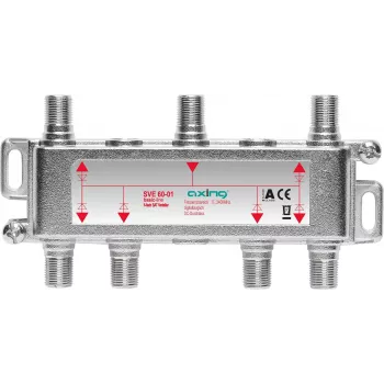 Rozdzielacz kablowy Axing SVE06001 75 Ω 5 - 2400 MHz