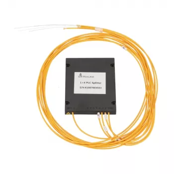 Optyczny rozdzielacz PLC 1:4 Extralink SC/APC, 2,0 mm G657A, 1,5 m, moduł ABS, bez złączy
