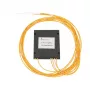 Optyczny rozdzielacz PLC 1:4 Extralink SC/APC, 2,0 mm G657A, 1,5 m, moduł ABS, bez złączy