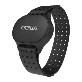 Opaska z czujnikiem tętna Cycplus H1 — noszona opaska z czujnikiem HR, kompatybilna z klatką piersiową/ramieniem, Bluetooth/ANT+