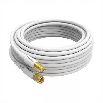 Poynting - Akcesorium antenowe - Kabel - A-CAB-144 - 5 m podwójna para HDF195 - SMA (M) do SMA (F) - biały - pozłacany (A-CAB-144)