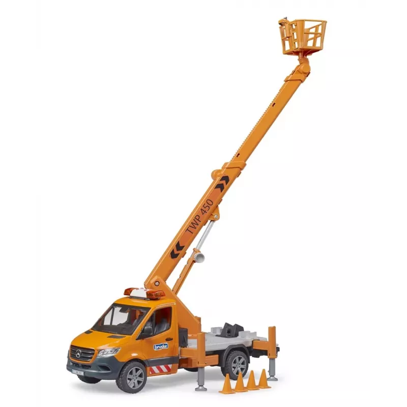 Pojazd BRUDER MB Sprinter z platformą roboczą Zalecany wiek 3+