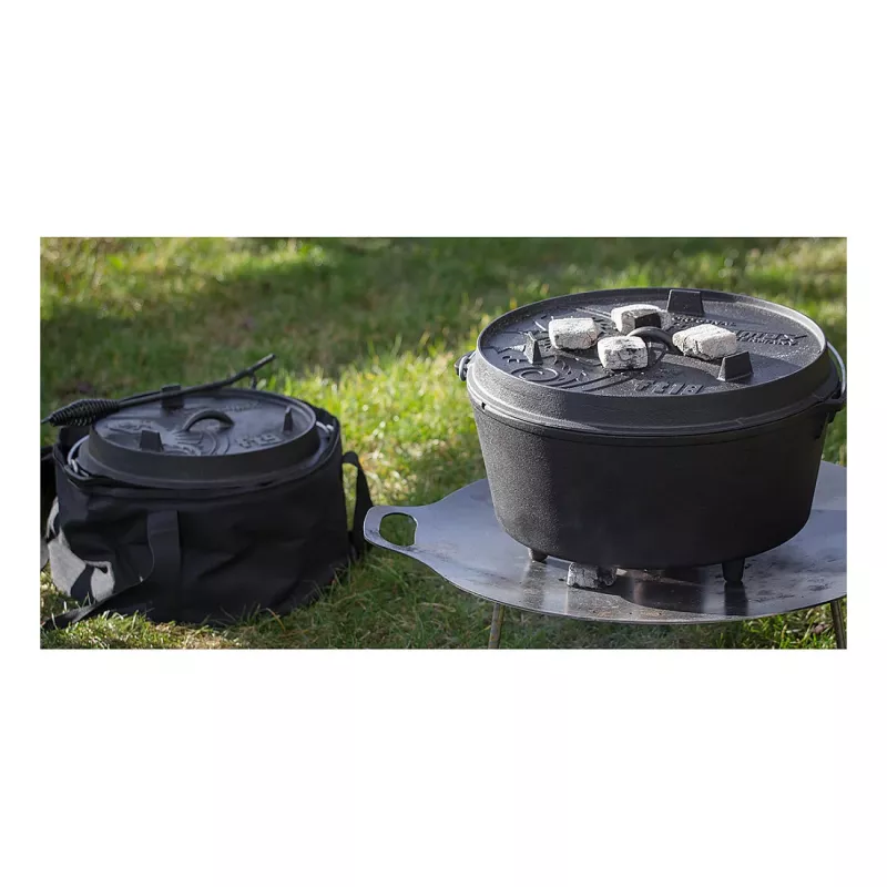 Blacha do pieczenia Petromax FT12, okrągła z żeliwa, do piekarnika, do chleba i mięsa, 15 kg