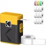 Zestaw wkładów do drukarki etykiet Kodak M50 Label Era, żółty wkład wymienny M50Y z 13 rolkami etykiet