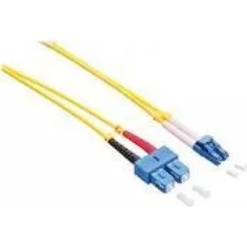 Logilink - Kabel krosowy - LC Single-Modus (M) na SC Single-Modus (M) - 5 m - światłowodowy - Duplex - 9/125 mikrometra - OS2 - bezhalogenowy - żółty (FP0LS05)