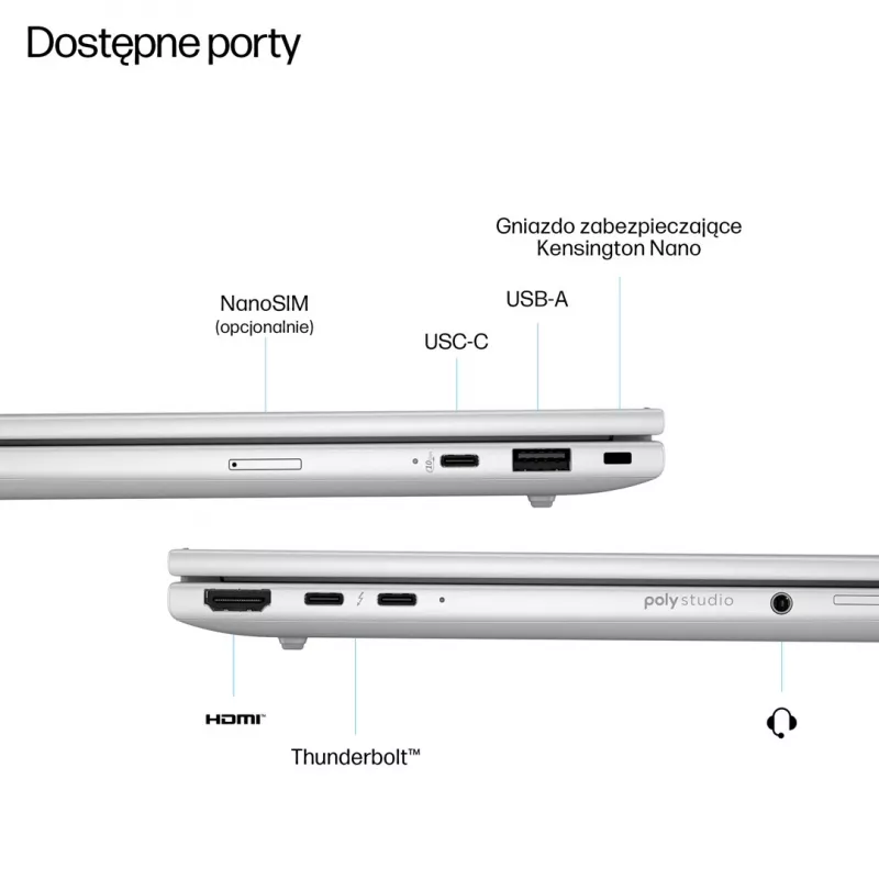 Laptop HP EliteBook G8 Ultra 7 255U 14,0 cali WUXGA IPS 400 nitów AG 32 GB DDR5 5600 SSD 1 TB Intel Arc Kamera 5 Mpx W11Pro