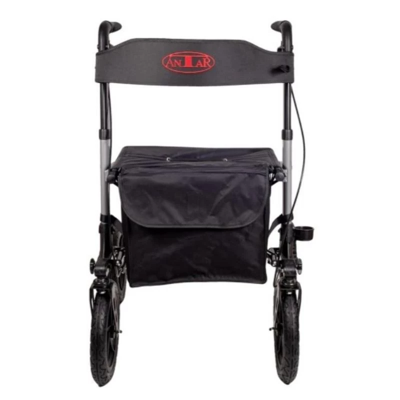 Walker (rollator) ANTAR AT51036 — czarny, wysokość siedziska 27,9 cm (11 cali), 9 kg, maks. obciążenie 136 kg, szerokość 870 mm, głębokość 630 mm