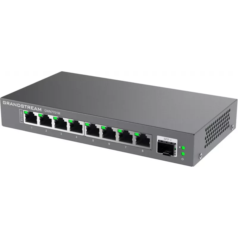 Grandstream Networks GWN7701M przełącznik sieciowy Niezarządzalny 2.5G Ethernet (100/1000/2500) Czarny