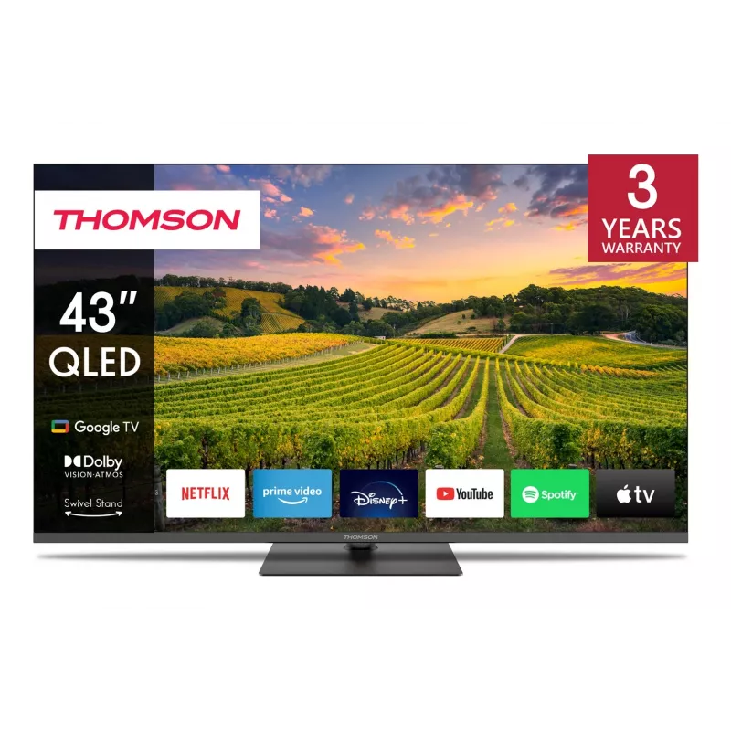 Thomson 43QG5C14 Telewizor 109.2 cm (43 inch) 4K Ultra HD Smart TV Wi-Fi Czarny