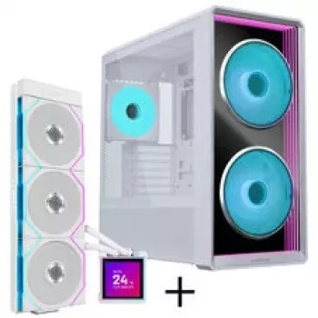 Lian Li LANCOOL 217 INF Zestaw obudowy PC + HydroShift II LCD-S 360TL AiO - biały
